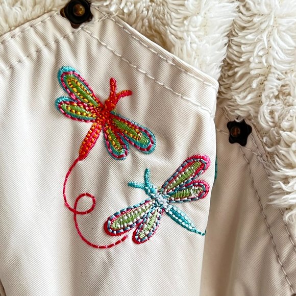 Obermeyer Bon Bon Bib I-Grown Snow Overalls Ivory Dragonfly Snoveralls NEW - Picture 2 of 15